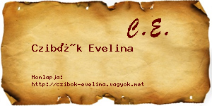 Czibók Evelina névjegykártya